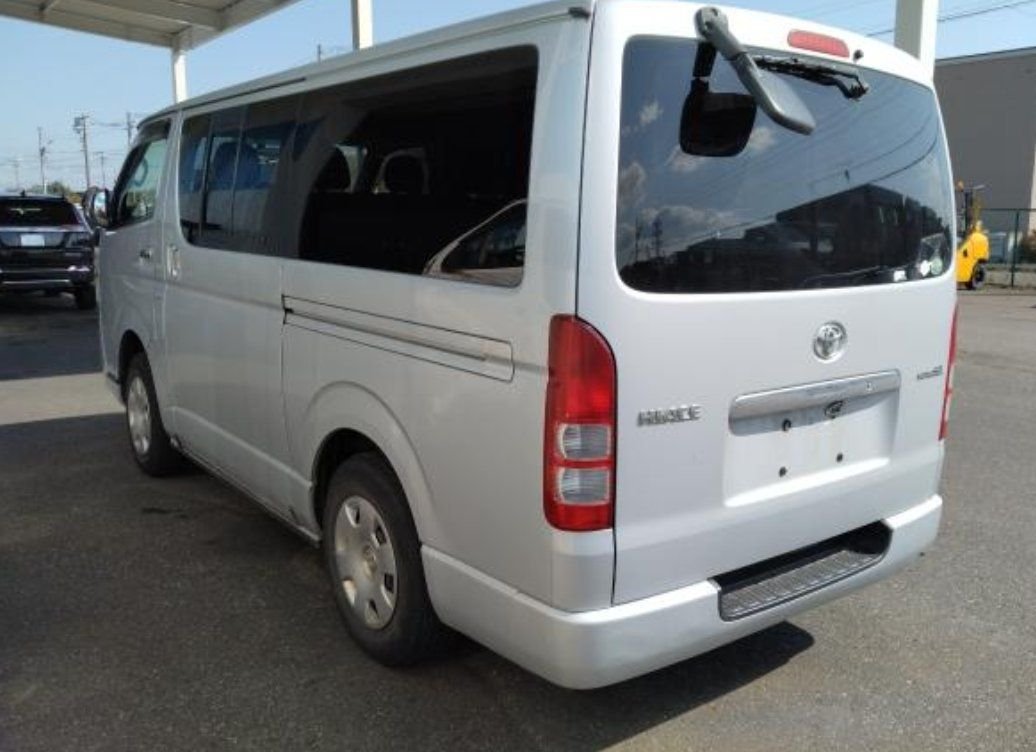 Rear left of the Toyota Hiace