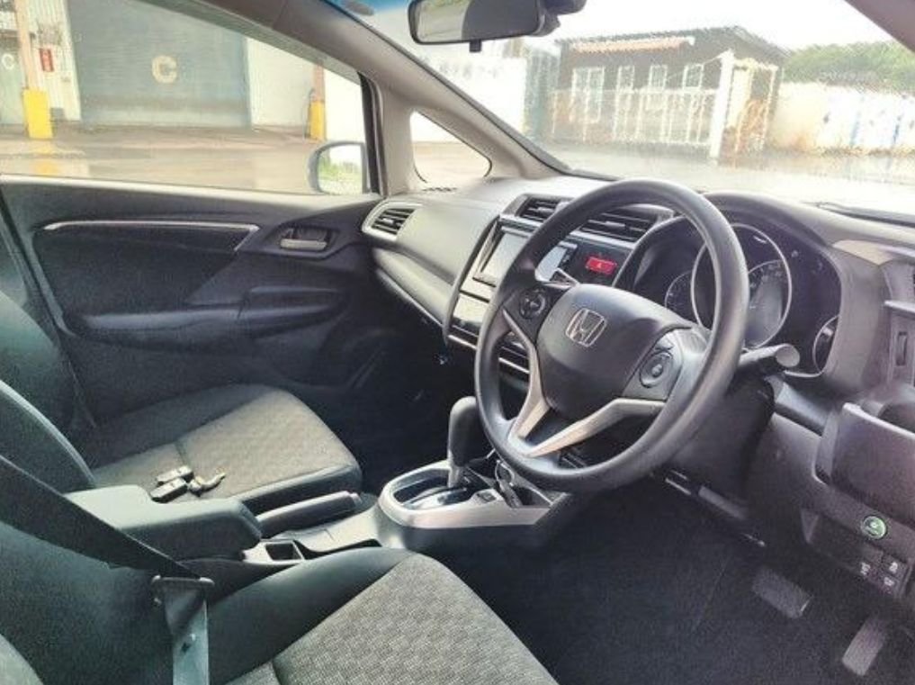 Right-hand-drive interior with fabric seats
