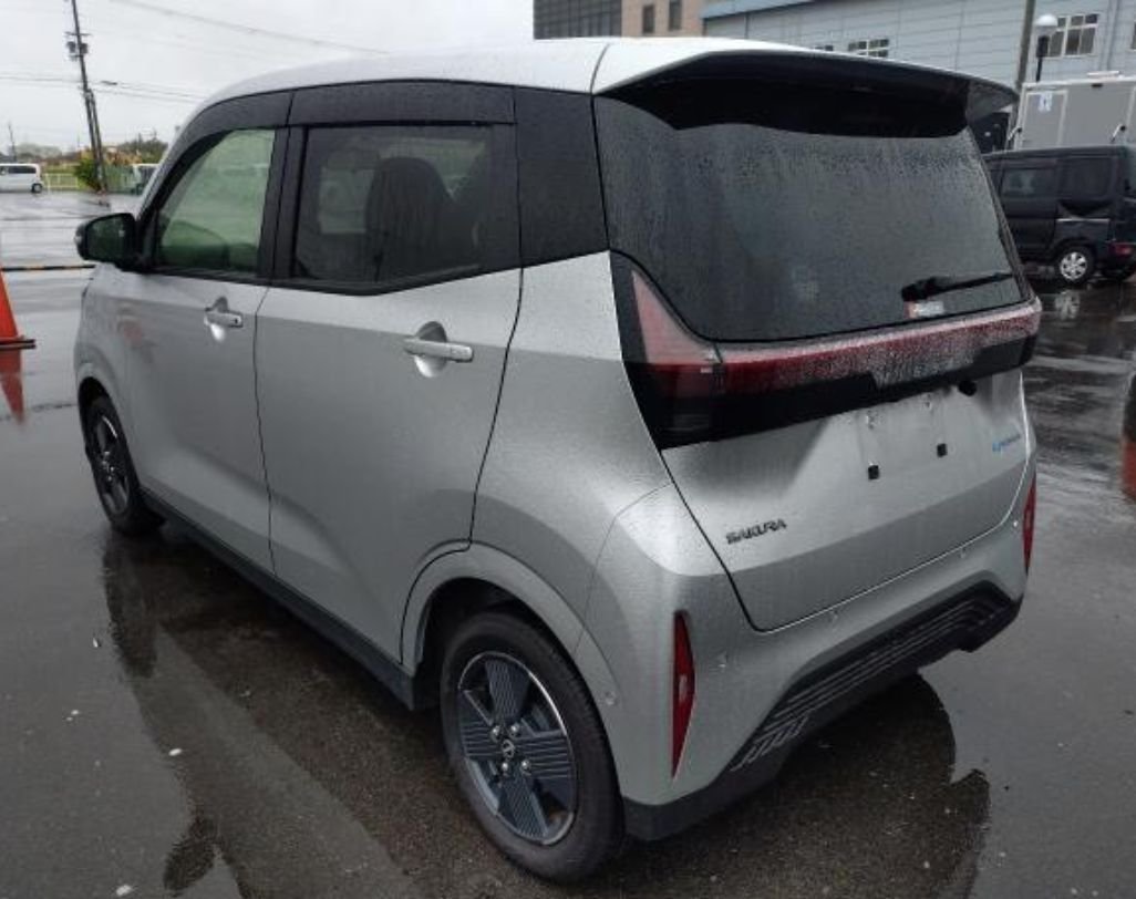 Rear left of the Nissan Sakura