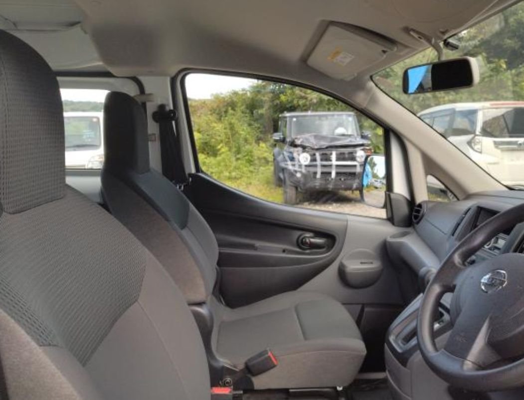 Front seats and right-hand-drive cabin